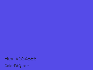 Hex #554be8 Color Image