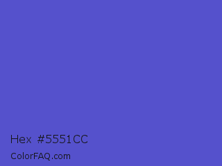 Hex #5551cc Color Image