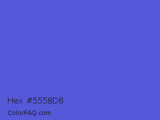 Hex #5558d8 Color Image