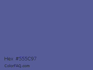 Hex #555c97 Color Image