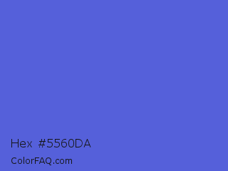 Hex #5560da Color Image