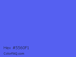 Hex #5560f1 Color Image