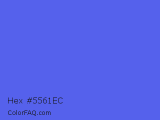 Hex #5561ec Color Image
