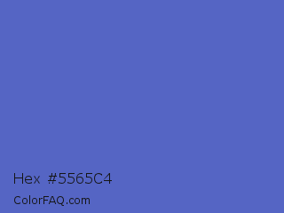 Hex #5565c4 Color Image