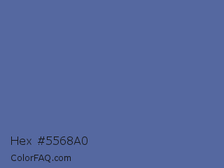 Hex #5568a0 Color Image