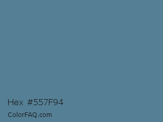 Hex #557f94 Color Image