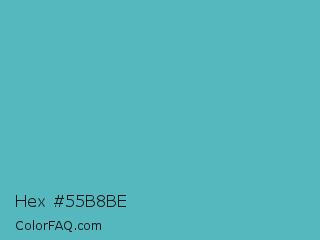 Hex #55b8be Color Image