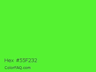 Hex #55f232 Color Image
