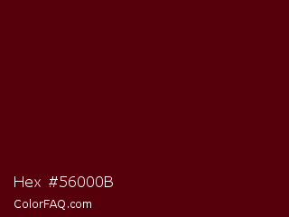 Hex #56000b Color Image