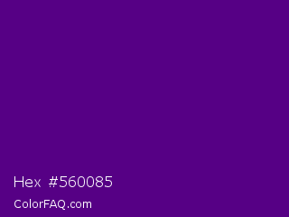 Hex #560085 Color Image