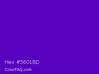 Hex #5601bd Color Image