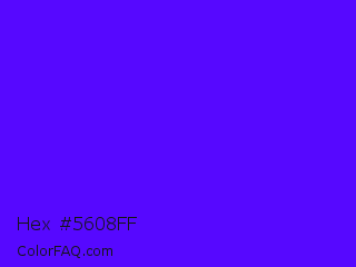 Hex #5608ff Color Image