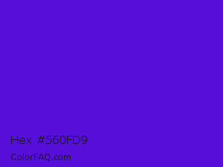 Hex #560fd9 Color Image