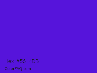 Hex #5614db Color Image