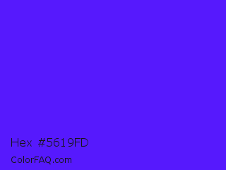 Hex #5619fd Color Image