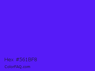 Hex #561bf8 Color Image