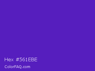 Hex #561ebe Color Image