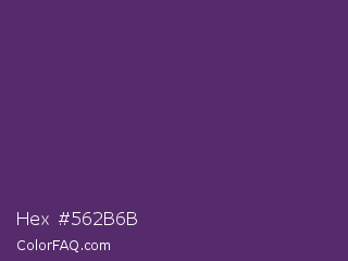 Hex #562b6b Color Image