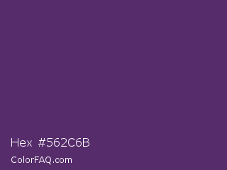 Hex #562c6b Color Image