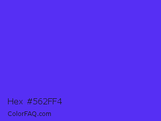 Hex #562ff4 Color Image