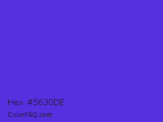 Hex #5630de Color Image