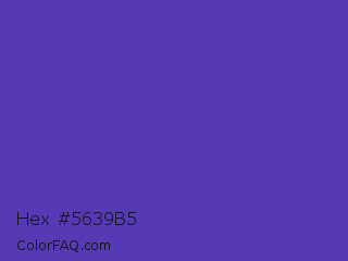 Hex #5639b5 Color Image