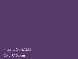 Hex #563a6b Color Image