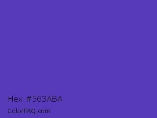 Hex #563aba Color Image