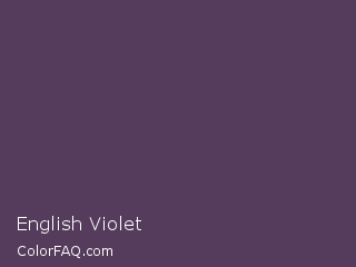 Hex #563c5c English Violet Color Image