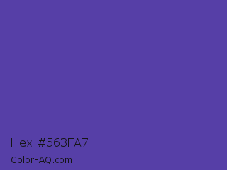 Hex #563fa7 Color Image