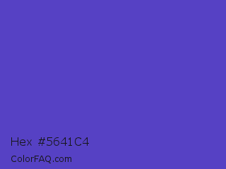 Hex #5641c4 Color Image