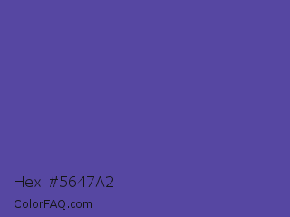 Hex #5647a2 Color Image