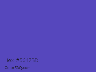 Hex #5647bd Color Image