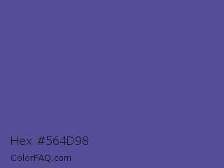 Hex #564d98 Color Image