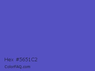 Hex #5651c2 Color Image