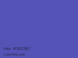 Hex #5653b7 Color Image