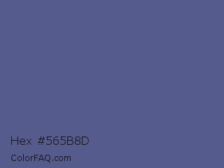 Hex #565b8d Color Image