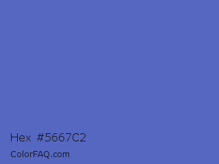 Hex #5667c2 Color Image