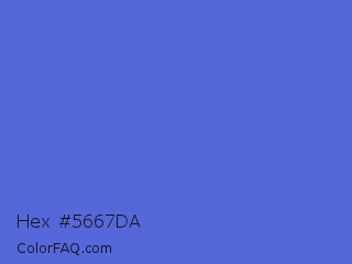 Hex #5667da Color Image
