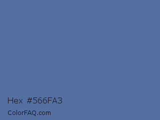 Hex #566fa3 Color Image