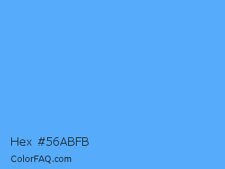 Hex #56abfb Color Image