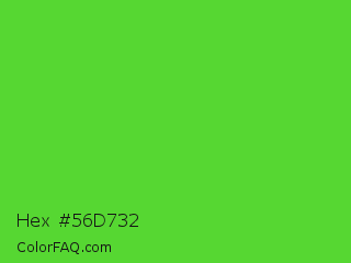 Hex #56d732 Color Image