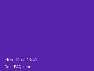 Hex #5723aa Color Image