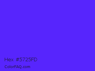 Hex #5725fd Color Image