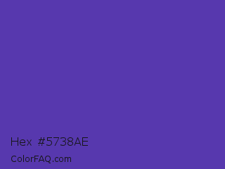 Hex #5738ae Color Image