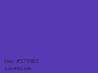 Hex #5739b3 Color Image