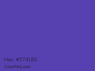 Hex #5741b0 Color Image