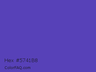 Hex #5741b8 Color Image