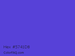 Hex #5741d8 Color Image
