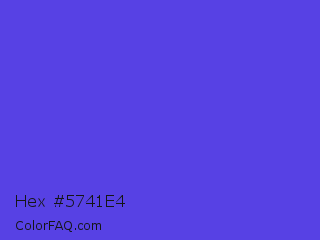 Hex #5741e4 Color Image